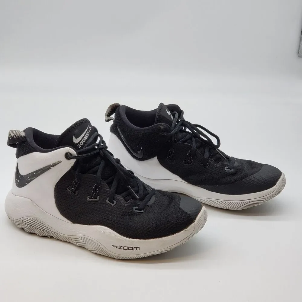 Nike Zoom Rev 2017 Black White Basketball Shoes 852423-001 Youth 6.5 / Men’s 6